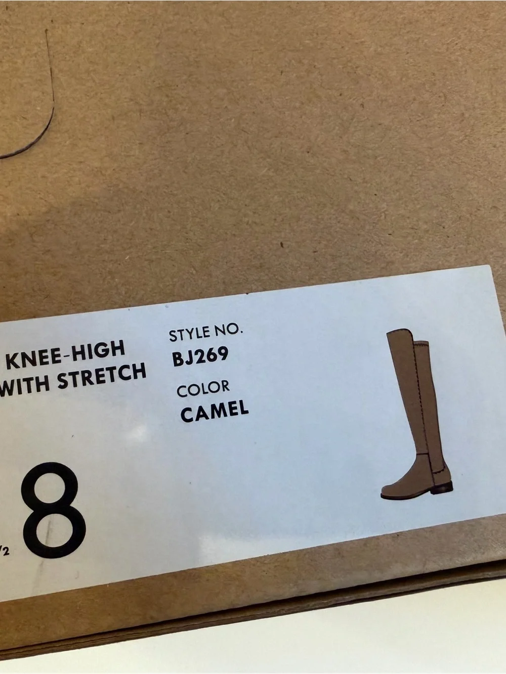 J. Crew Factory Tan Suede Over-the-Knee Stretch Boots